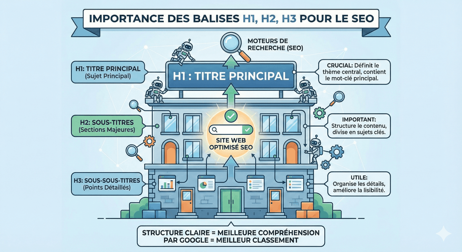 pourquoi les balises h1, h2 et h3 sont importantes pour le seo ?